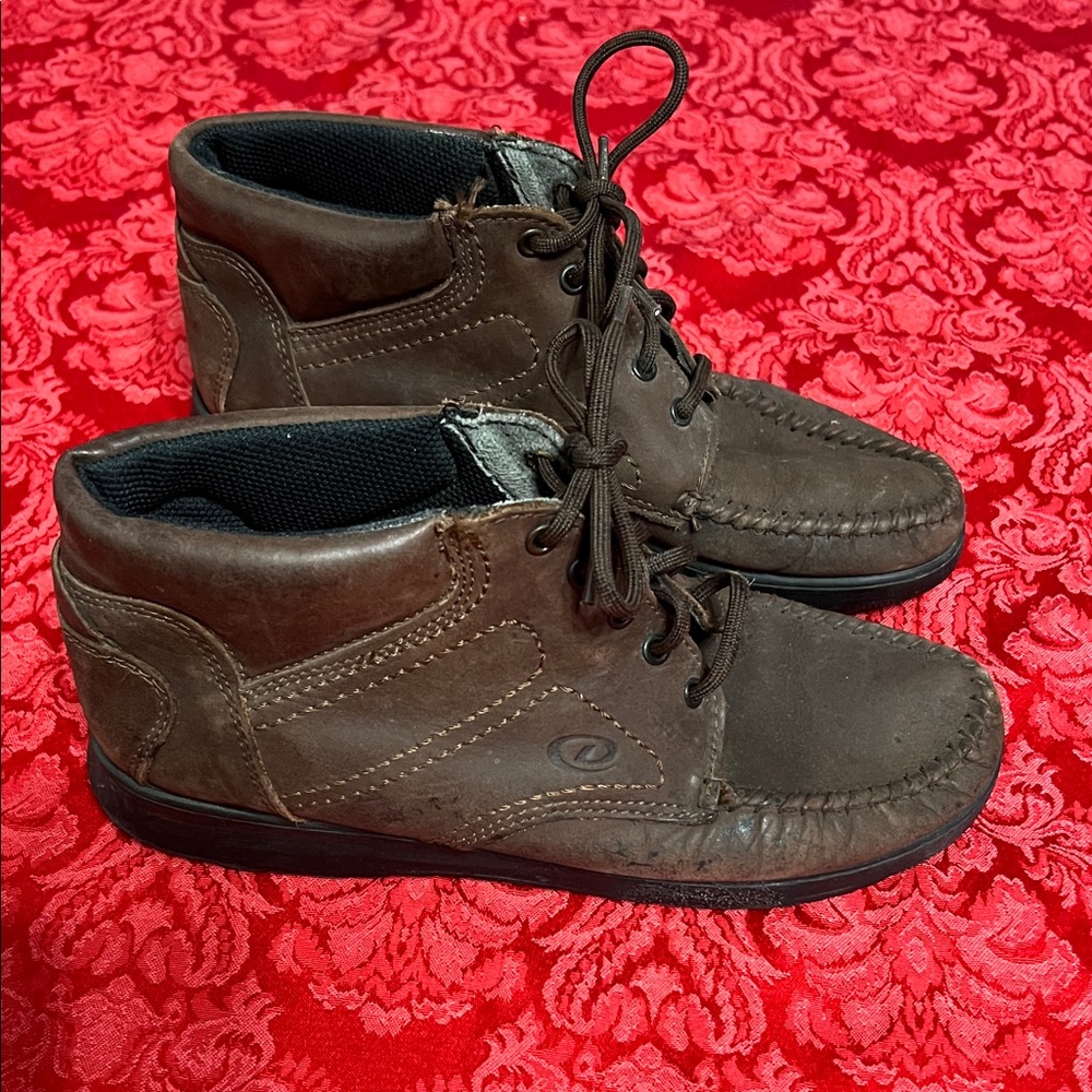 Dexter Walkmocs Men’s 9M Brown Leather Moc Toe Chukka Boots Made in USA Vintage